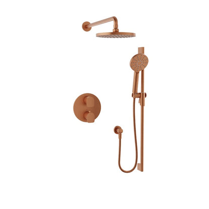 Baril Sens B45 Complete Thermostatic Pressure-Balanced Shower Kit - Satin Copper