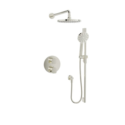 Baril Sens B45 Complete Thermostatic Pressure-Balanced Shower Kit - Polished Nickel