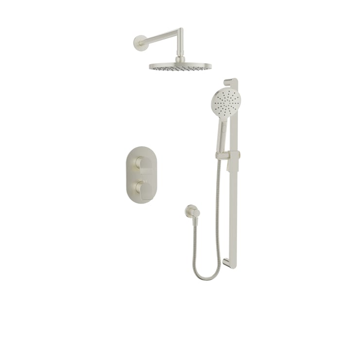 Baril Profile B46 Complete Thermostatic Pressure-Balanced Shower Kit - Brushed Nickel