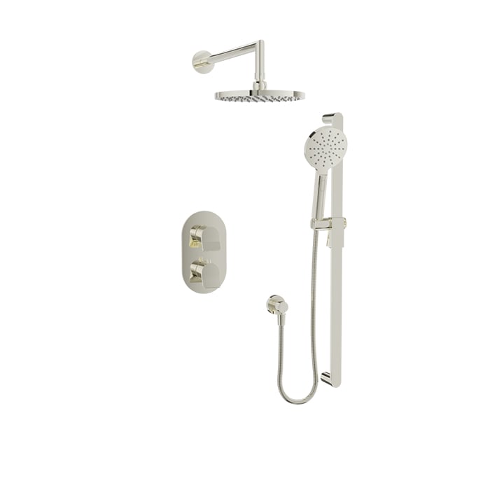 Baril Profile B46 Complete Thermostatic Pressure-Balanced Shower Kit - Polished Nickel