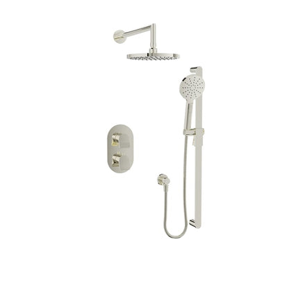 Baril Profile B46 Complete Thermostatic Pressure-Balanced Shower Kit - Polished Nickel