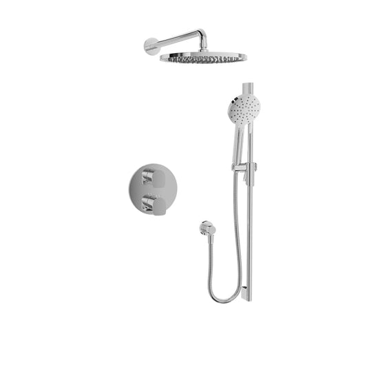 Baril Sens B45 Complete Thermostatic Pressure-Balanced Shower Kit - Polished Chrome