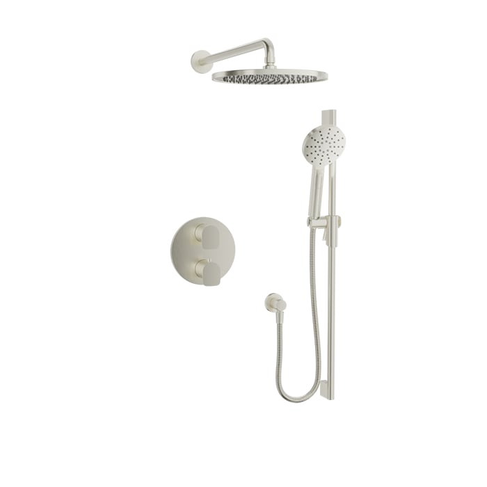 Baril Sens B45 Complete Thermostatic Pressure-Balanced Shower Kit - Brushed Nickel