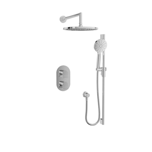 Baril Profile B46 Complete Thermostatic Pressure-Balanced Shower Kit - Polished Chrome