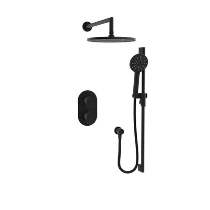 Baril Profile B46 Complete Thermostatic Pressure-Balanced Shower Kit - Matte Black