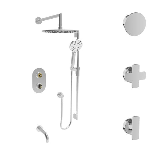 Baril Air B80 TRO-4303-80 overview showing available handle styles; handles and rough-in sold separately