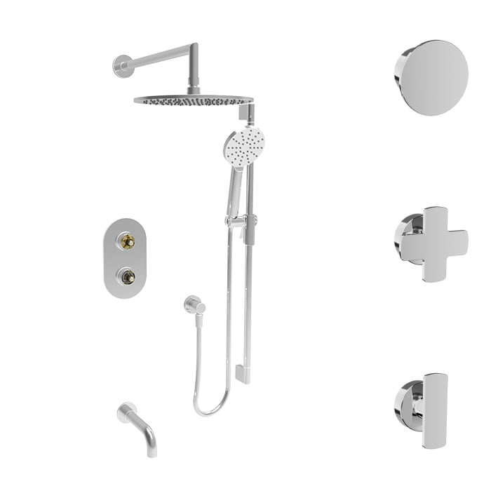 Baril Air B80 PRO-4303-80 in chrome; optional handle choices shown, handle kit sold separately.