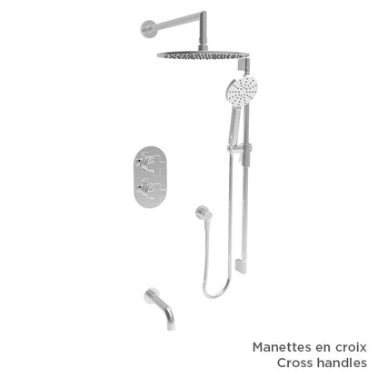 Baril Air B80 PRO-4303-80 in chrome; optional handle choices shown, handle kit sold separately.
