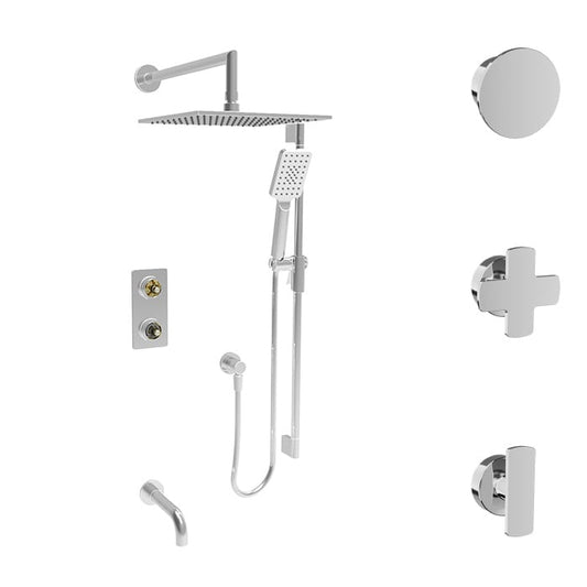 Baril Air B80 TRO-4304-80 overview showing available handle styles; handles and rough-in sold separately