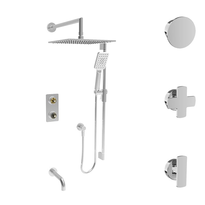Baril Air B80 PRO-4304-80 in chrome; optional handle choices shown, handle kit sold separately.