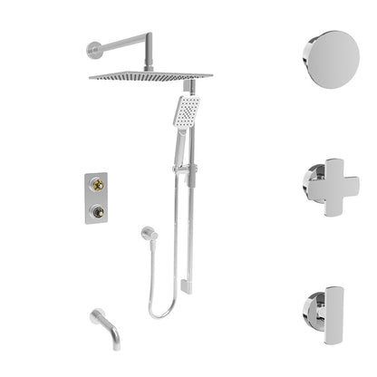 Baril Air B80 PRO-4304-80 in chrome; optional handle choices shown, handle kit sold separately.