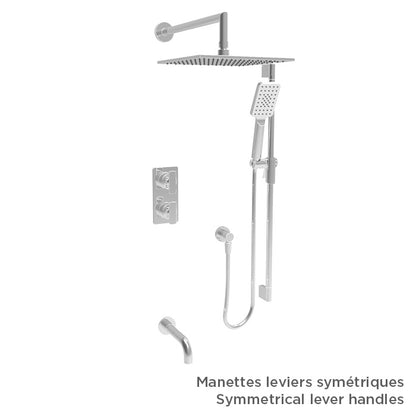 Baril TRO-4304-80 - Chrome - shown with optional M80-9520-330-CC handle kit, sold separately; rough-in sold separately