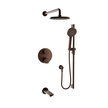 Baril Sens B45 Complete Thermostatic Pressure-Balanced Tub & Shower Kit - Venetian Bronze