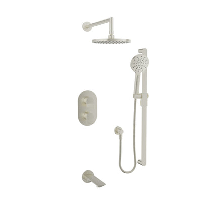 Baril Profile B46 Complete Thermostatic Pressure-Balanced Tub & Shower Kit - Brushed Nickel