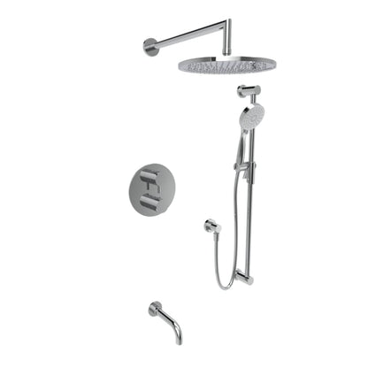 Baril Zip B66 Complete Thermostatic Pressure-Balanced Tub & Shower Kit - Polished Chrome