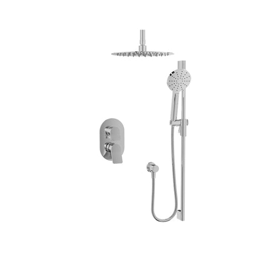 Baril Profile B46 Complete Pressure-Balanced Shower Kit, Ceiling-Mounted - Polished Chrome