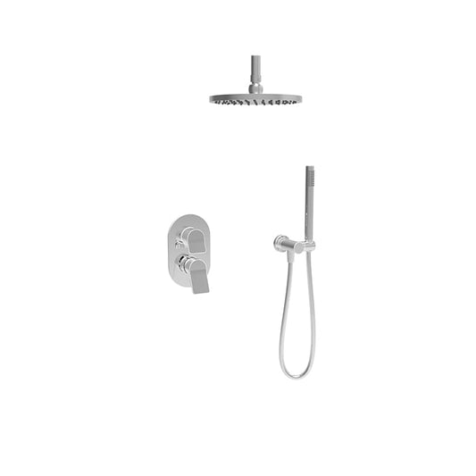 Baril Profile B46 Complete Pressure-Balanced Shower Kit, Ceiling-Mounted - Polished Chrome