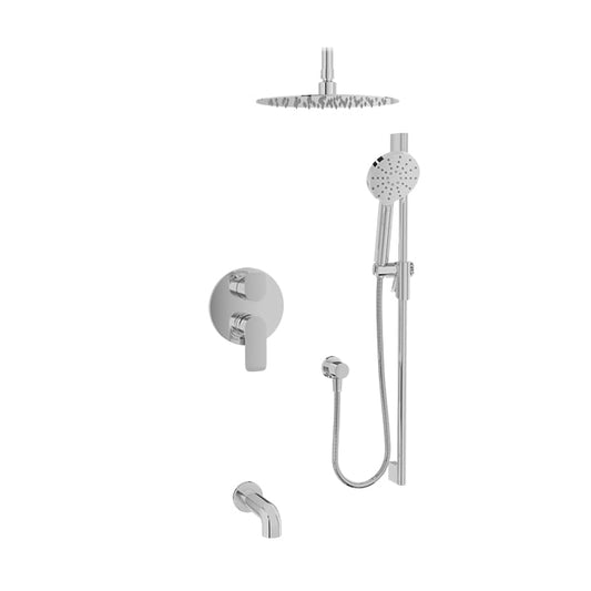 Baril Sens B45 Complete Pressure-Balanced Tub & Shower Kit - Polished Chrome