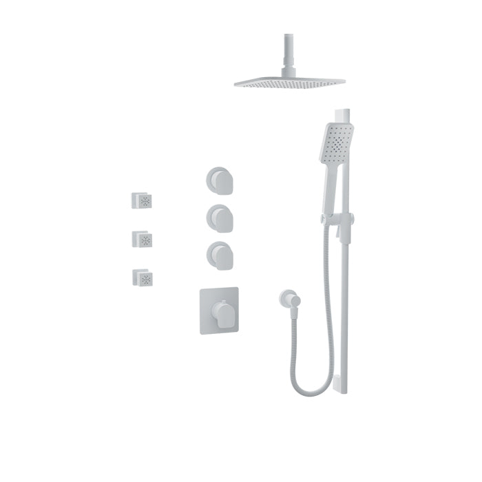 Baril Petite B04 Complete Thermostatic Shower Kit 6" Ceiling Arm - PRR-3950-04