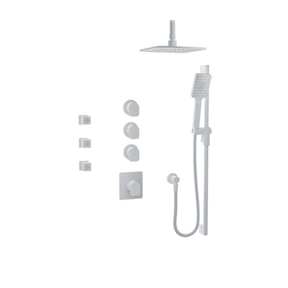Baril Petite B04 Complete Thermostatic Shower Kit 6" Ceiling Arm - PRR-3950-04