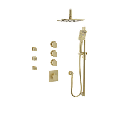 Baril Petite B04 Complete Thermostatic Shower Kit 6" Ceiling Arm - PRR-3950-04