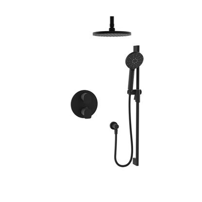 Baril Sens B45 Complete Thermostatic Pressure-Balanced Shower Kit - Matte Black