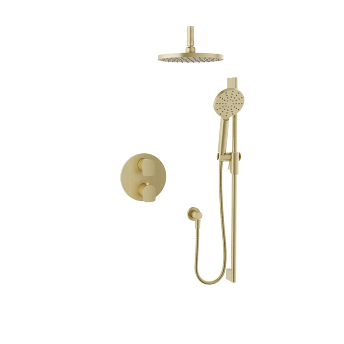 Baril Sens B45 Complete Thermostatic Pressure-Balanced Shower Kit - Satin Brass