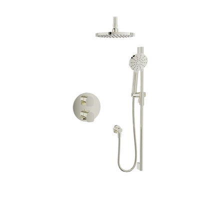 Baril Sens B45 Complete Thermostatic Pressure-Balanced Shower Kit - Polished Nickel