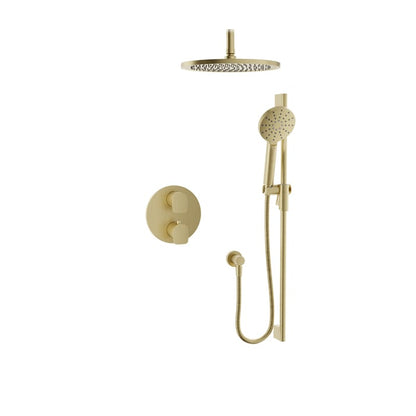 Baril Sens B45 Complete Thermostatic Pressure-Balanced Shower Kit - Satin Brass