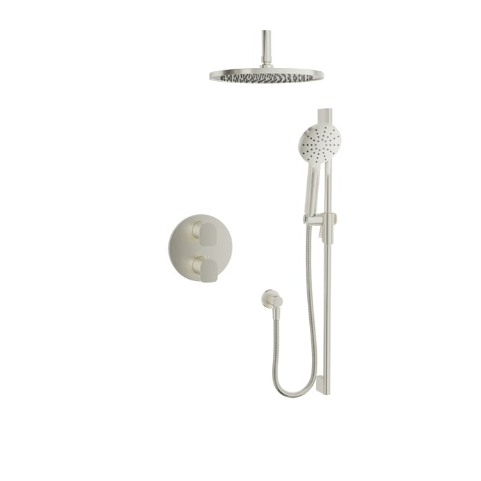 Baril Sens B45 Complete Thermostatic Pressure-Balanced Shower Kit - Brushed Nickel