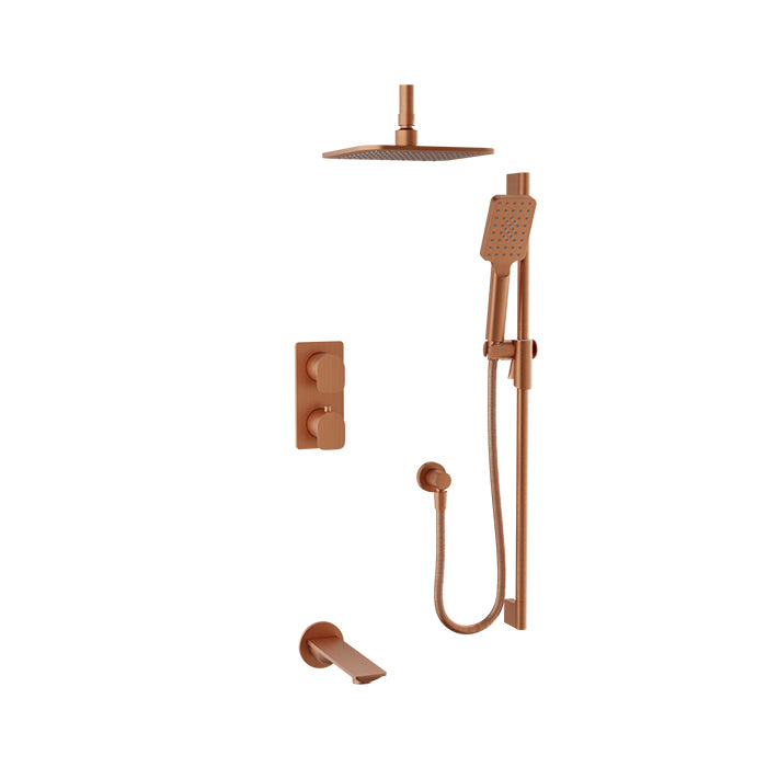 Baril Petite B04 Complete Thermostatic Pressure-Balanced Shower Kit 6" Ceiling Arm - PRR-4306-04