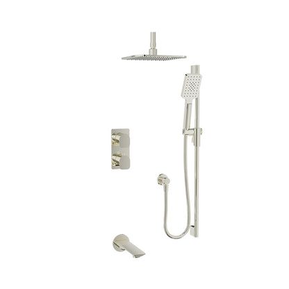 Baril Petite B04 Complete Thermostatic Pressure-Balanced Shower Kit 6" Ceiling Arm - PRR-4306-04
