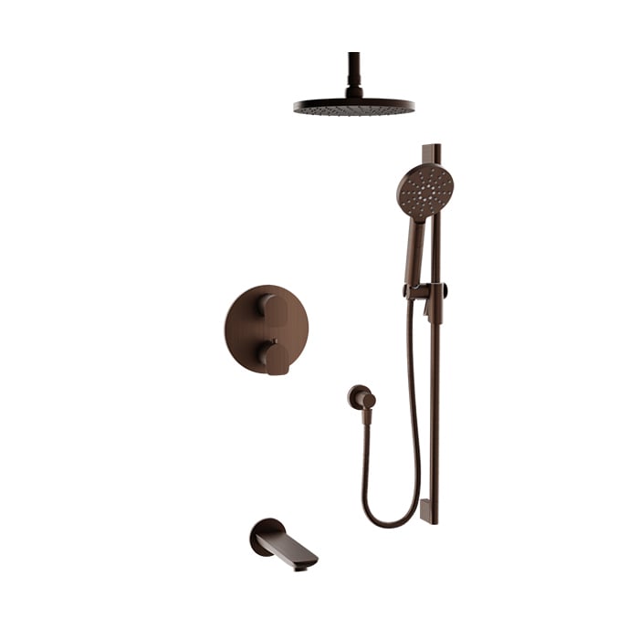 Baril Sens B45 Complete Thermostatic Pressure-Balanced Tub & Shower Kit - Venetian Bronze