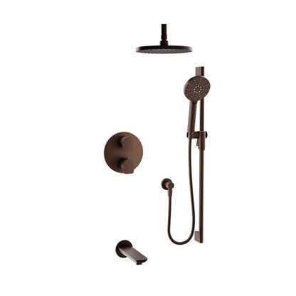Baril Sens B45 Complete Thermostatic Pressure-Balanced Tub & Shower Kit - Venetian Bronze