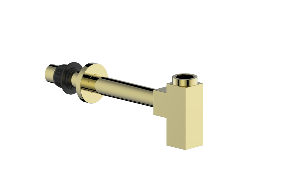 Vogt Square P-Trap in Brushed Gold - PT.01.BG