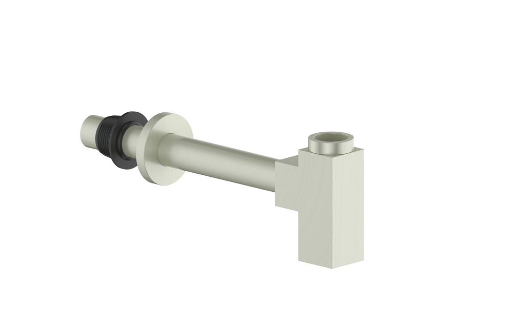 Vogt Square P-Trap in Brushed Nickel - PT.01.BN