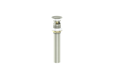Vogt Standard Pop-Up Drain With Overflow in Brushed Nickel - PU.101.BN