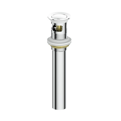 Vogt Standard Pop-Up Drain With Overflow in Glossy White - PU.101.GW