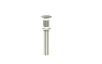 Vogt Mushroom Pop-Up Drain Without Overflow in Brushed Nickel - PU.200.BN