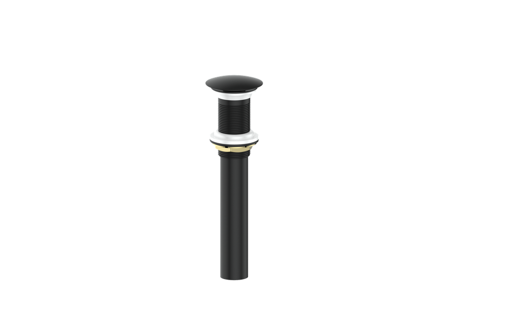 Vogt Mushroom Pop-Up Drain Without Overflow in Matte Black - PU.200.MB