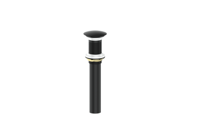 Vogt Mushroom Pop-Up Drain Without Overflow in Matte Black - PU.200.MB