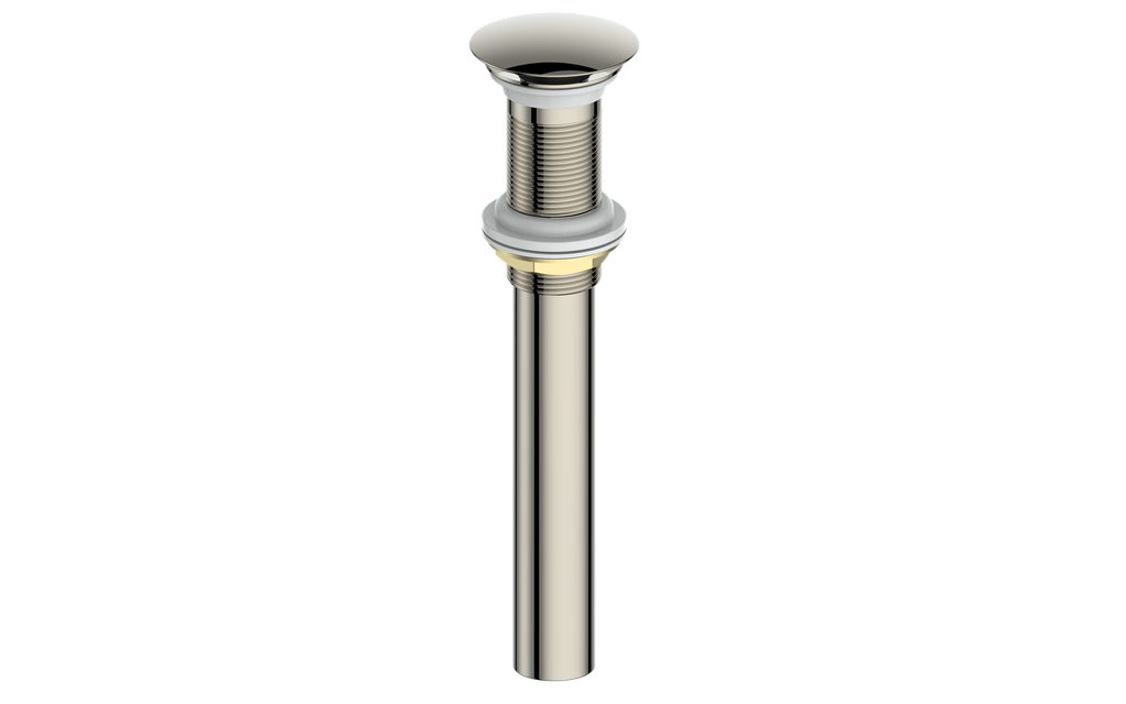 Vogt Mushroom Pop-Up Drain Without Overflow in Polished Nickel - PU.200.PN
