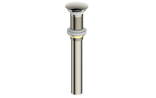 Vogt Mushroom Pop-Up Drain Without Overflow in Polished Nickel - PU.200.PN
