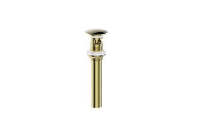 Vogt Mushroom Pop-Up Drain With Overflow in Brushed Gold - PU.201.BG