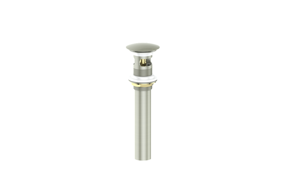 Vogt Mushroom Pop-Up Drain With Overflow in Brushed Nickel - PU.201.BN