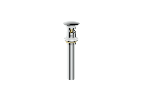 Vogt Mushroom Pop-Up Drain With Overflow in Polished Chrome - PU.201.CC