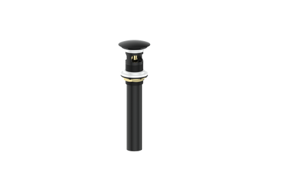 Vogt Mushroom Pop-Up Drain With Overflow in Matte Black - PU.201.MB
