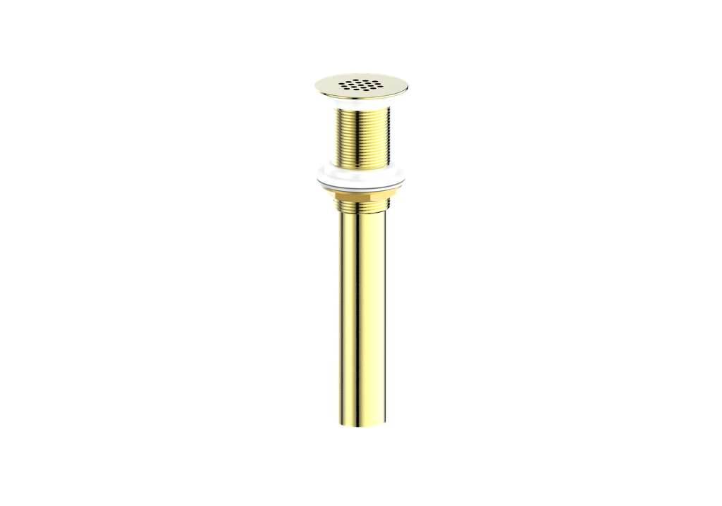 Vogt Grid Drain Without Overflow in Brushed Gold - PU.400.BG