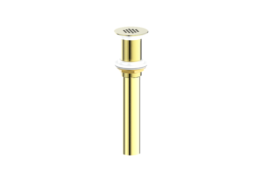 Vogt Grid Drain Without Overflow in Brushed Gold - PU.400.BG