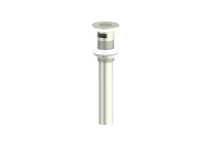 Vogt Grid Drain With Overflow in Brushed Nickel - PU.401.BN